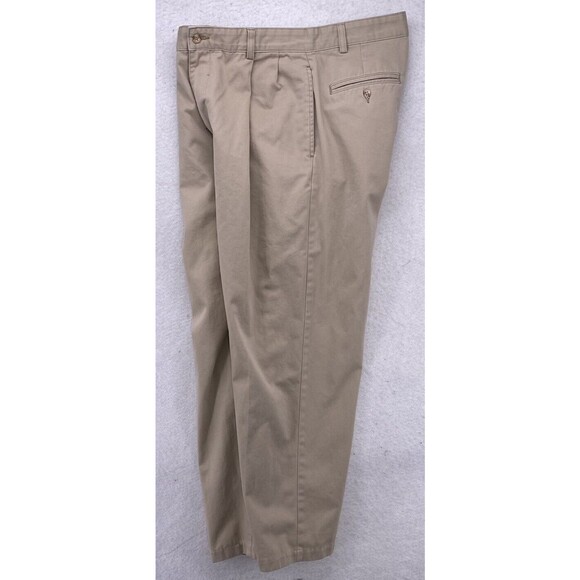 Polo Ralph Lauren Pants Men's 33x30 Khaki Tan Chino Hampton Relaxed Fit Pleated - Picture 3 of 16